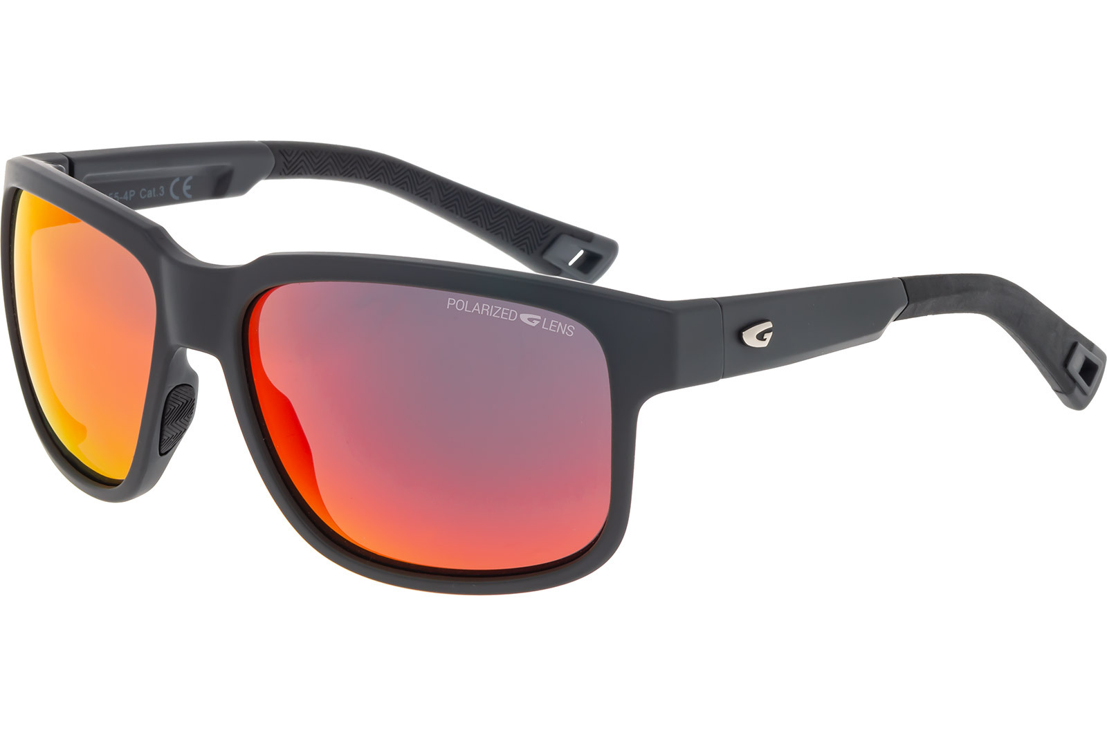Купить Спортивные очки GOG Makalu / Matt Grey-Black / Polarized Red Lens, e455-4p 7ft.ru в интернет магазине Семь Футов