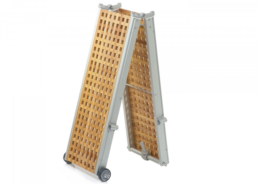 Купить BALTRUM Складной алюминиевый/деревянный трап/200 x 36 см 25286-bvs 7ft.ru в интернет магазине Семь Футов