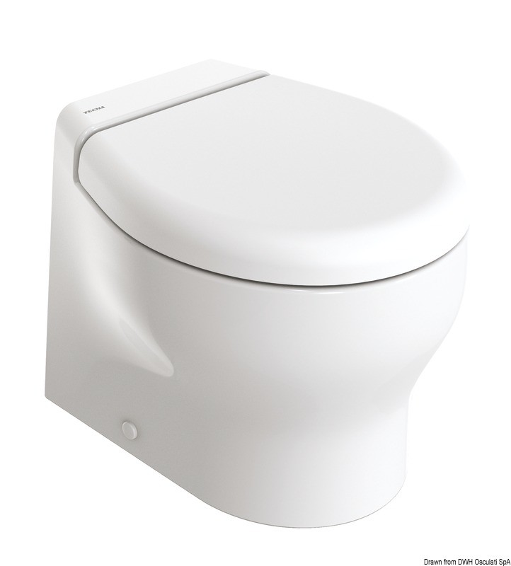 Купить Электрический туалет Tecma Elegance 2G короткий Gen2 370x430x360мм 24В, Osculati 50.227.23 7ft.ru в интернет магазине Семь Футов
