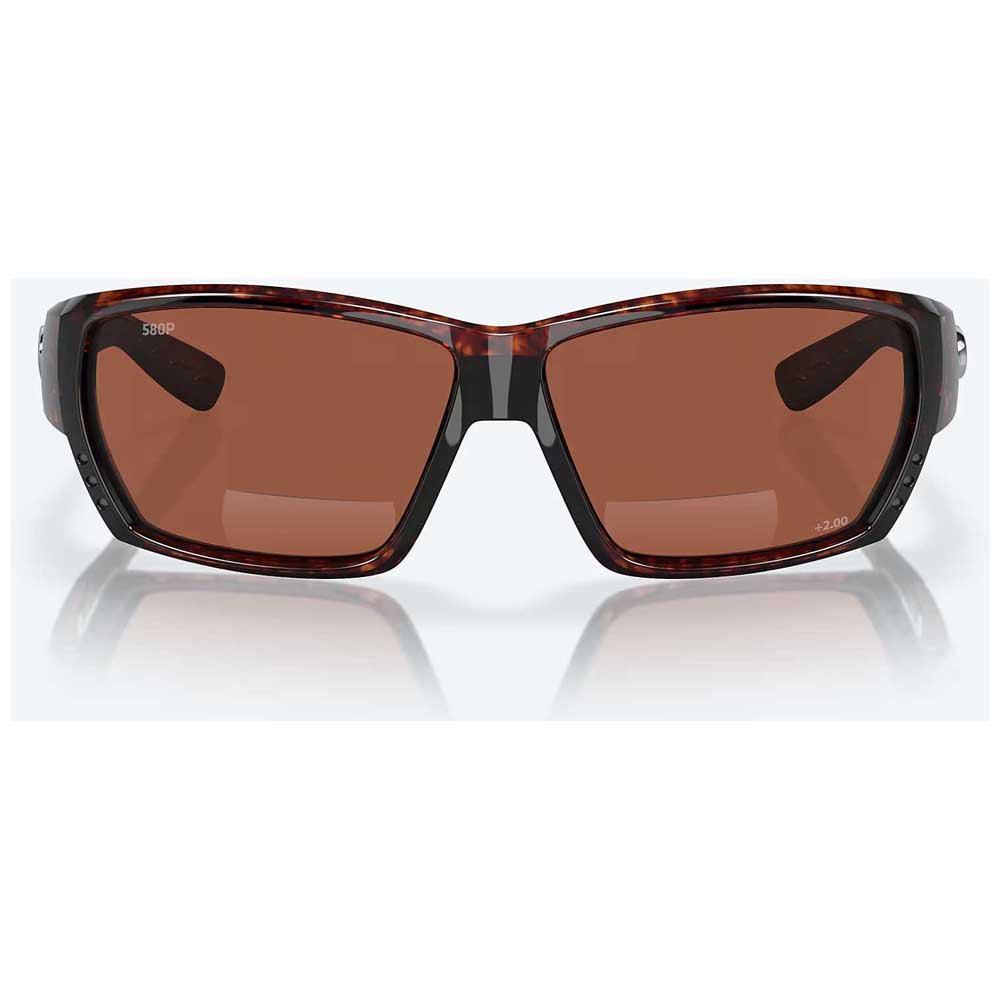 Costa 06S7008-00010462 Tuna Alley Readers Polarized Sunglasses  10 Tortoise 7 Copper 580P C-Mate 2.00/CAT2