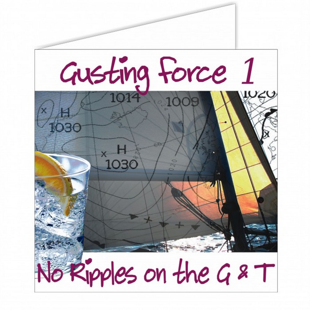 Открытка "Gusting Force 1" Nauticalia 3343 150x150мм