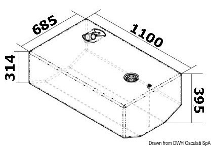 Купить Fuel tank 270 l, 52.032.17 7ft.ru в интернет магазине Семь Футов