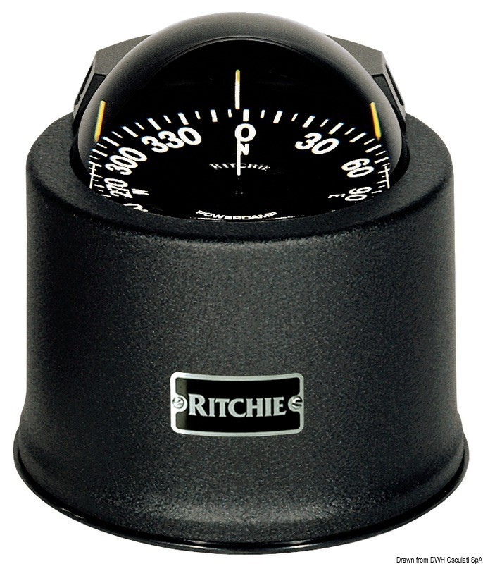 Купить RITCHIE Globemaster compass w/cover 5 black/blac, 25.085.11 7ft.ru в интернет магазине Семь Футов