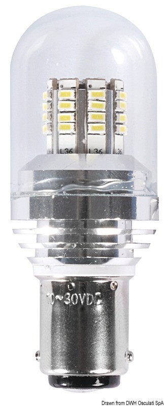 Купить Лампочка светодиодная влагозащищенная IP65 BA15D 12/24В 3Вт, Osculati 14.443.17 7ft.ru в интернет магазине Семь Футов