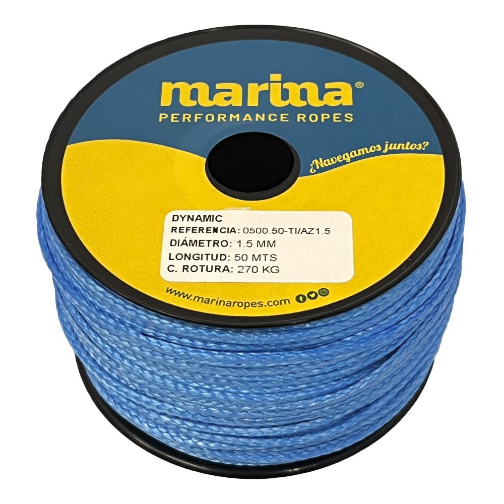 Marina performance ropes 0500.25/AZ5 Dynamic 25 m Веревка Золотистый Blue 5 mm 
