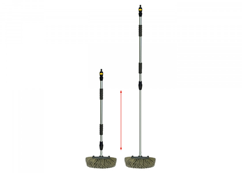 Купить YACHTICON 09478 Алюминиевая сверхмягкая щетка для мытья с боковой щетиной / Длина: 980 - 1680 мм 7ft.ru в интернет магазине Семь Футов