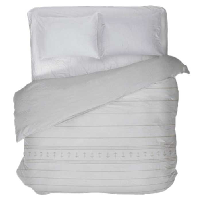 Двуспальное одеяло с наполнителем Marine Business Santorini 53651 2700x2400мм из бежевого хлопка
