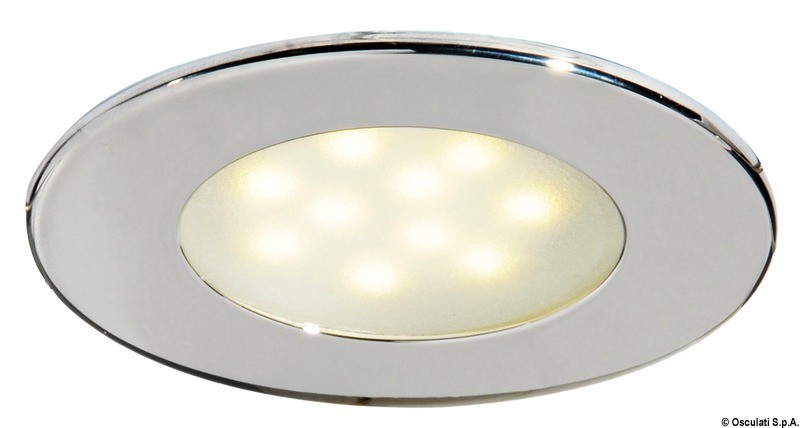 Купить Встраиваемый LED светильник Atria 12/24В 2Вт 215Лм белый свет без выключателя, Osculati 13.447.01 7ft.ru в интернет магазине Семь Футов