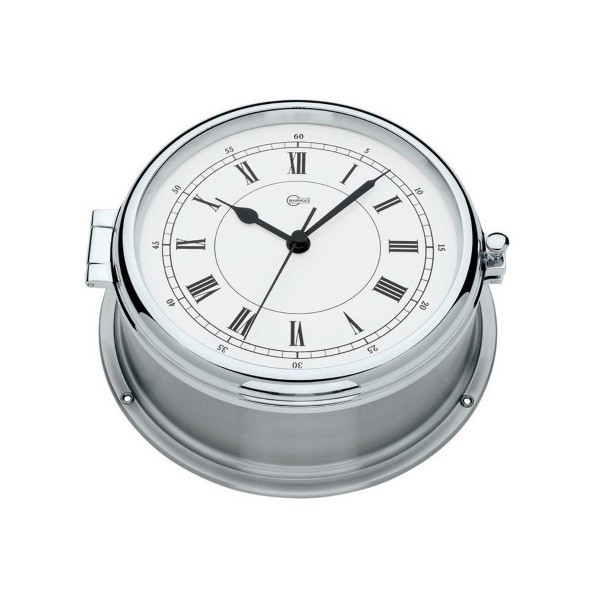 Часы-иллюминатор кварцевые Barigo Professional 587CRED 180x70мм Ø150 из хромированной нержавеющей стали
