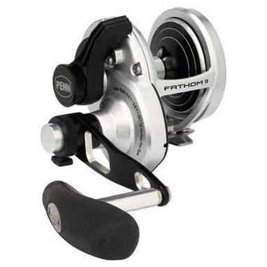 PENN 1563175 Fathom® II Lever Drag 2 Speed Катушка Для Троллинга Серебристый Black Silver 15 