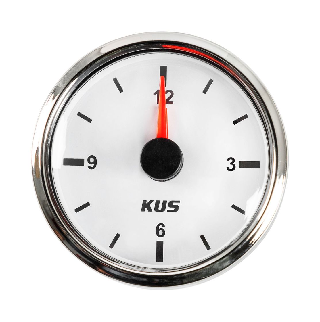 Часы кварцевые, аналоговый белый циферблат, нержавеющий ободок, д. 52 мм KUS JMV00263_KY09100_sale