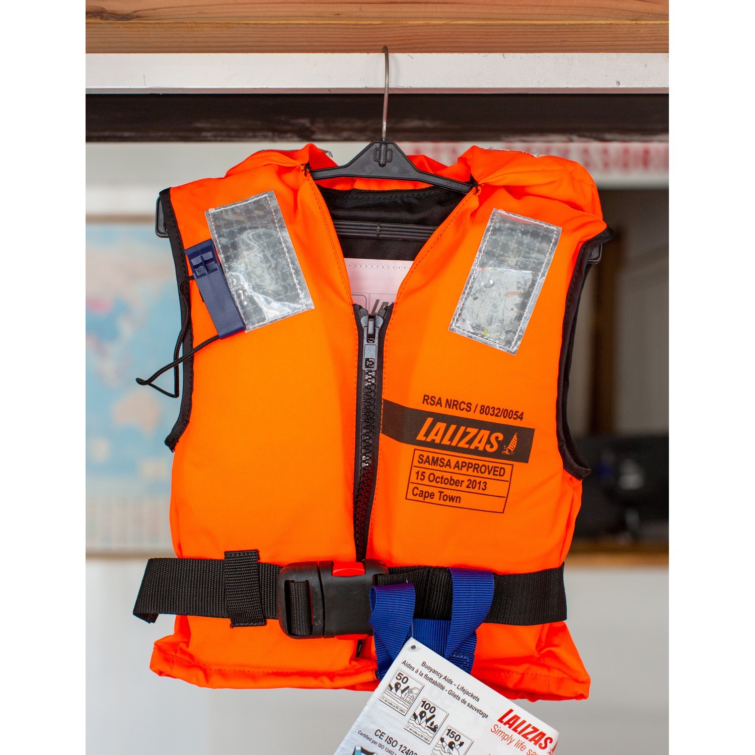 Детский пенопластовый спасательный жилет LALIZAS Lifejacket 100N 710781 ISO 12402-4 одобрено SAMSA и NSRS 30-40 кг обхват груди 70-80 см