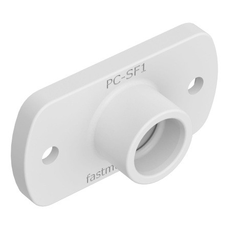 Клипса охватывающая накладная Fastmount PC-SF1 стандартный профиль из белого пластика