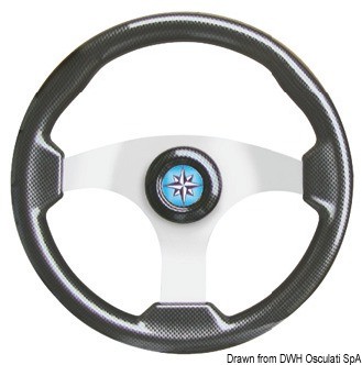 Купить Technic steering wheel carbon coated/silver 350 mm, 45.163.02 7ft.ru в интернет магазине Семь Футов