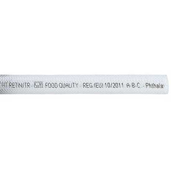 Plastimo 403956 PVC Плетеный шланг Серебристый Clear 12 x 8 mm 