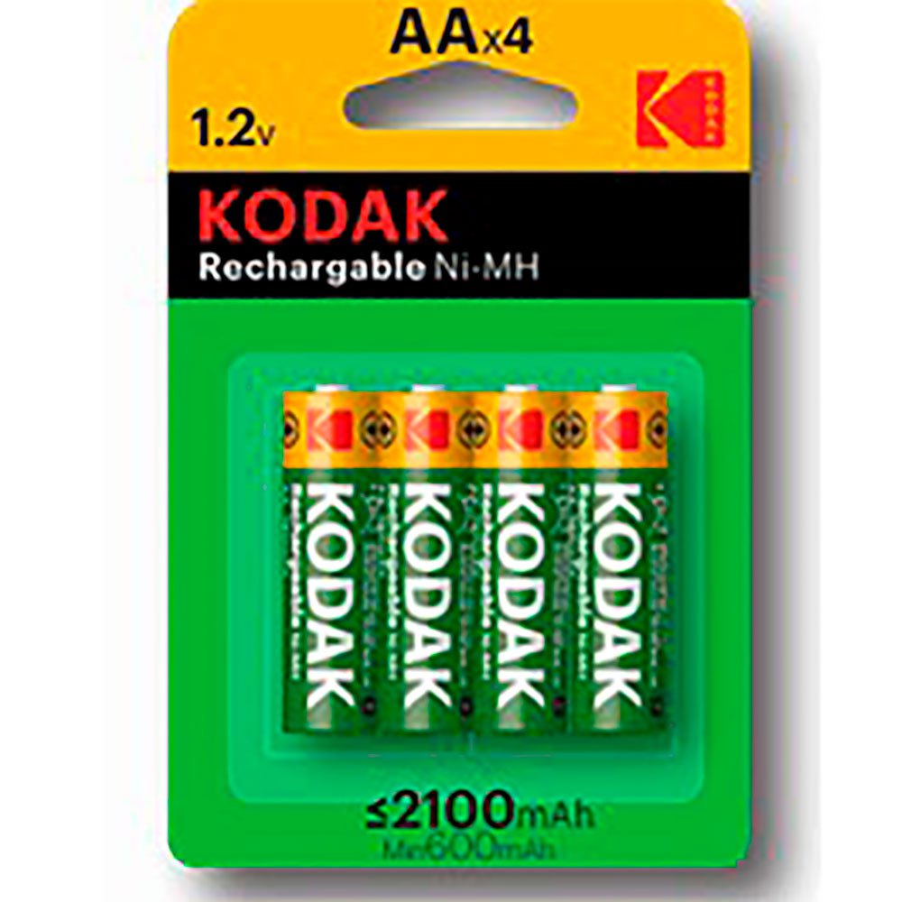 Kodak 30955110 Ni-MH AA LR6 2100 mAh Аккумуляторы 4 Единицы Зеленый Green / Yellow