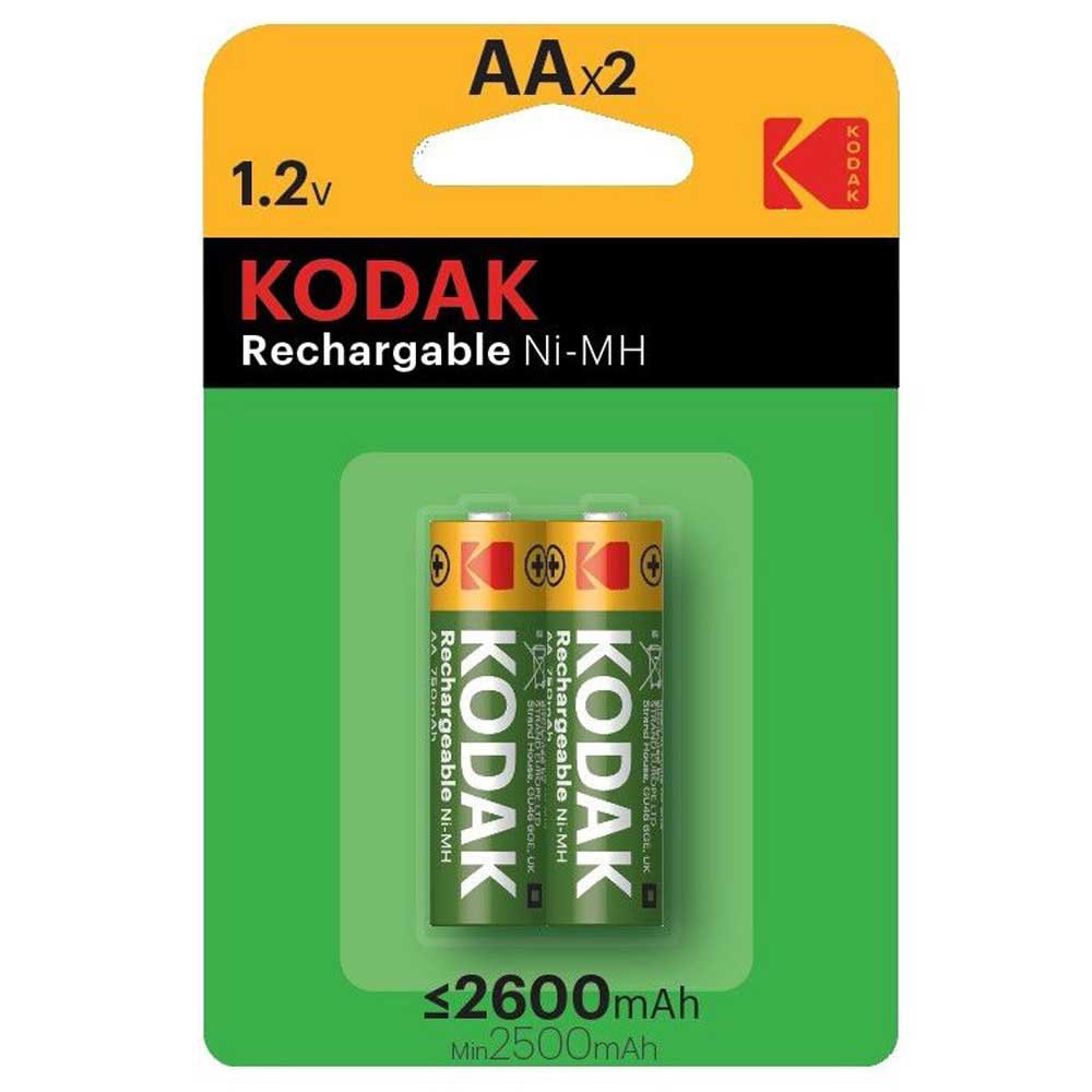 Kodak 30955080 Перезаряжаемый AAA 2600mAh NiMH 2 единицы Аккумуляторы Зеленый Yellow / Black / Green