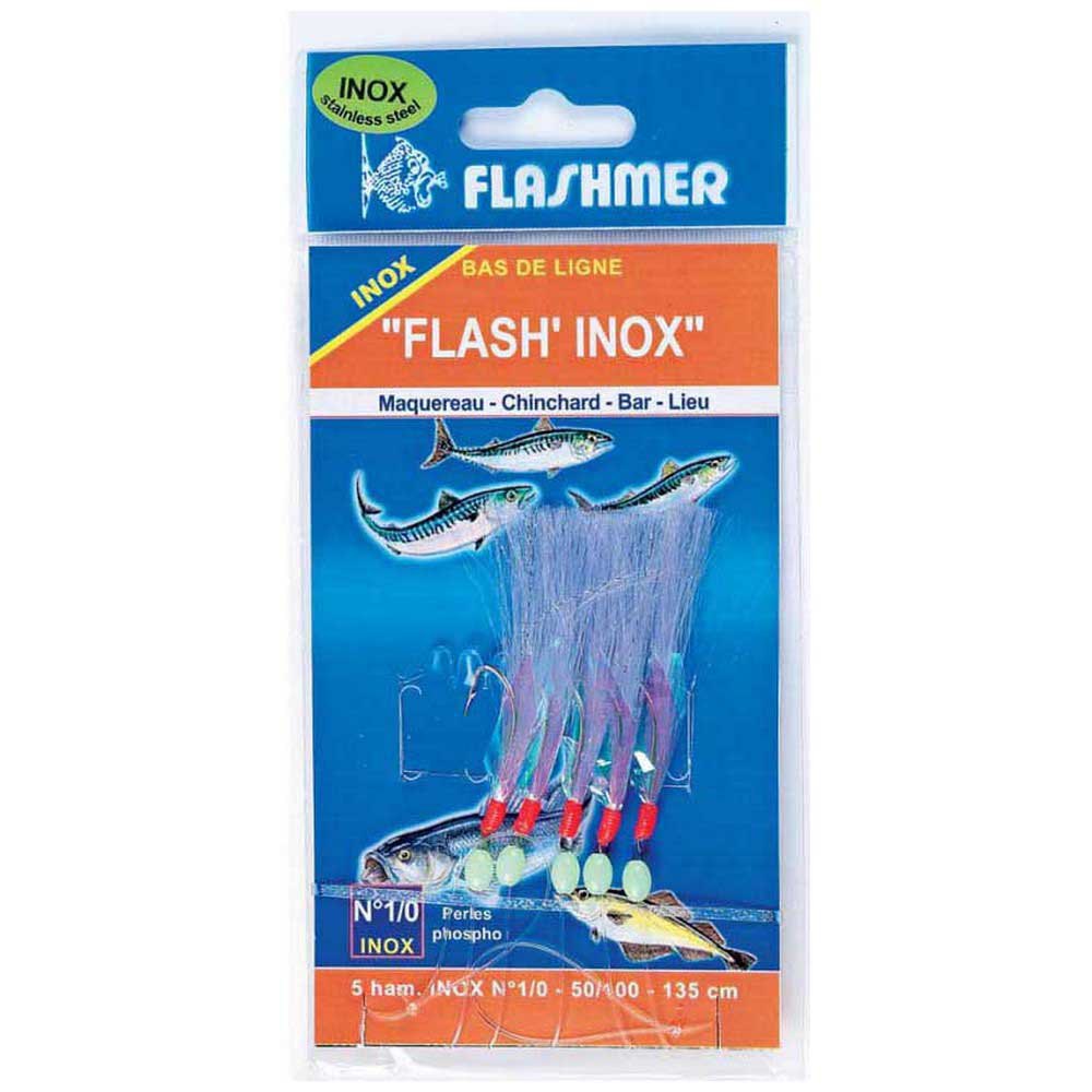 Flashmer LMI10 Flash Inox Рыболовное Перо Красный Phospho 1/0 