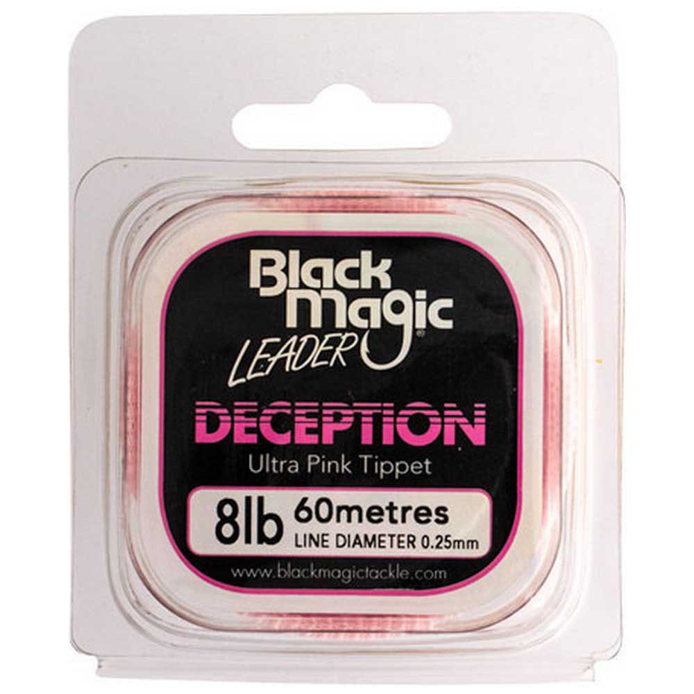 Black magic FWDP08 Decepction Ultra Pink Tippet 60 m Фторуглерод Розовый Pink 0.250 mm 