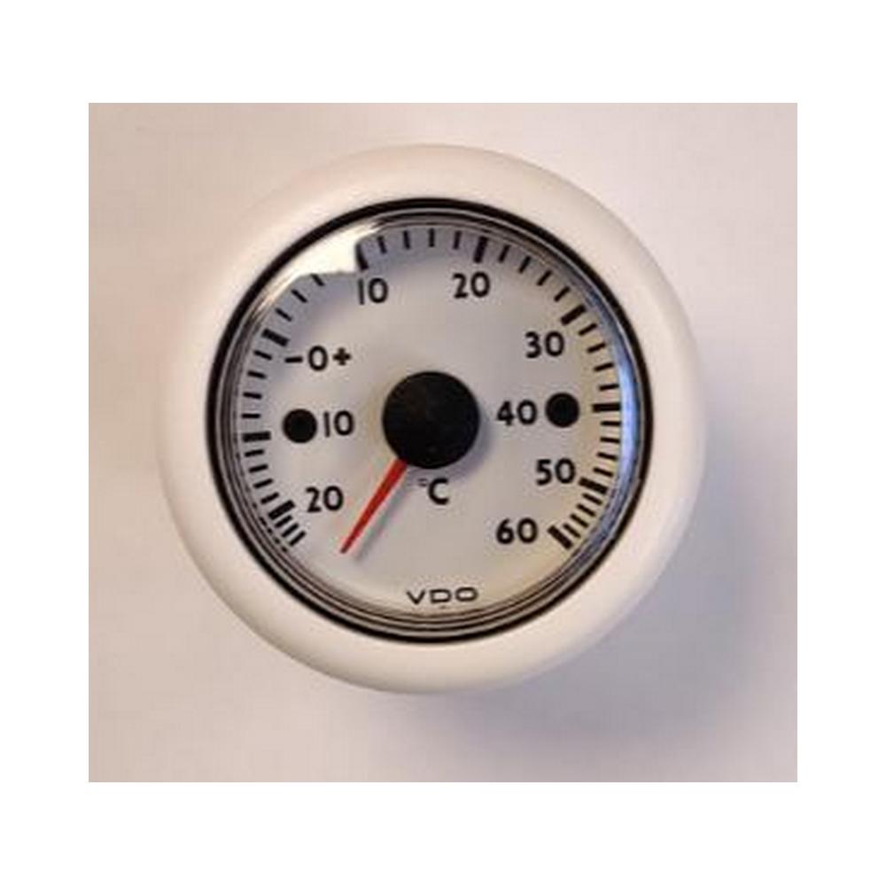 Индикатор наружной температуры воздуха VDO Marine Ocean Line N02 321 502 12В Ø52мм от -25°C до +60°C