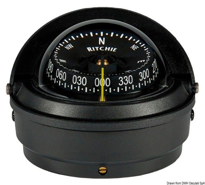 Купить RITCHIE Wheelmark external compass 3 black/black, 25.082.41 7ft.ru в интернет магазине Семь Футов