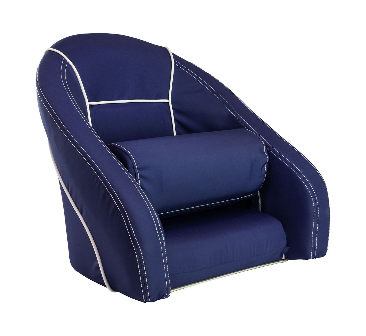 Кресло ROMEO мягкое, подставка, обивка ткань Markilux темно-синяя Springfield 118100395