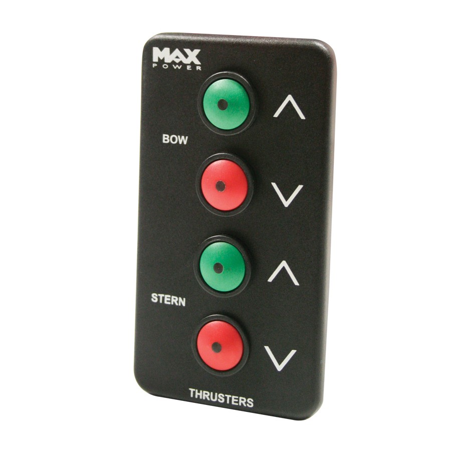 Панель управления для 2 выдвижных подруливающих устройств Max Power 318233 IP67 65x117мм чёрная