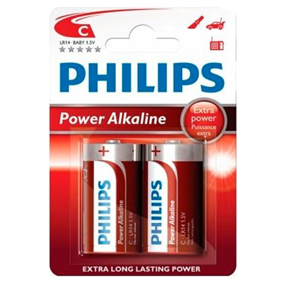 Philips 38402 IR14 C Щелочная батарея 2 Единицы Серебристый Silver