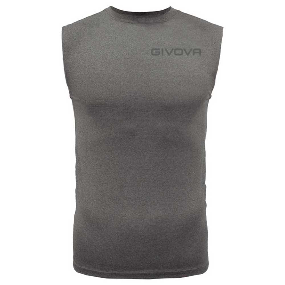 Givova MAE010-0044-XL Безрукавная базовая футболка Corpus 1 Серый Dark Grey Melange XL