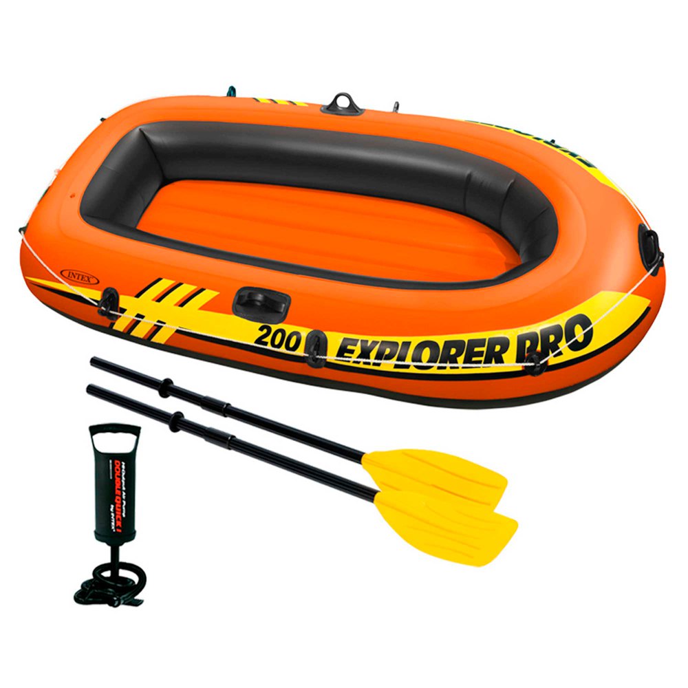 Intex 58357 Explorer Pro 200 Комплект надувной лодки Оранжевый Orange 2 Places 
