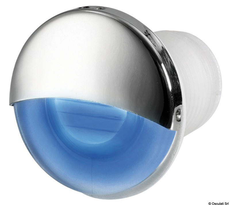Купить Встраиваемый LED светильник дежурного освещения 12В 0.4Вт 4Лм синий свет, Osculati 13.188.12 7ft.ru в интернет магазине Семь Футов