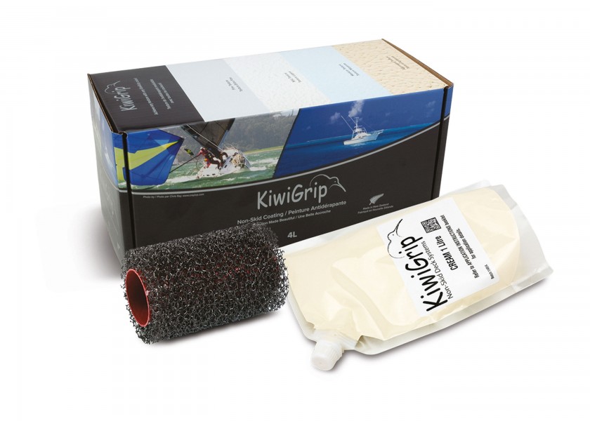 Купить Противоскользящая краска Kiwigrip KG-G-1012-1 1л серая RAL7047 для палубы/бассейнов 7ft.ru в интернет магазине Семь Футов