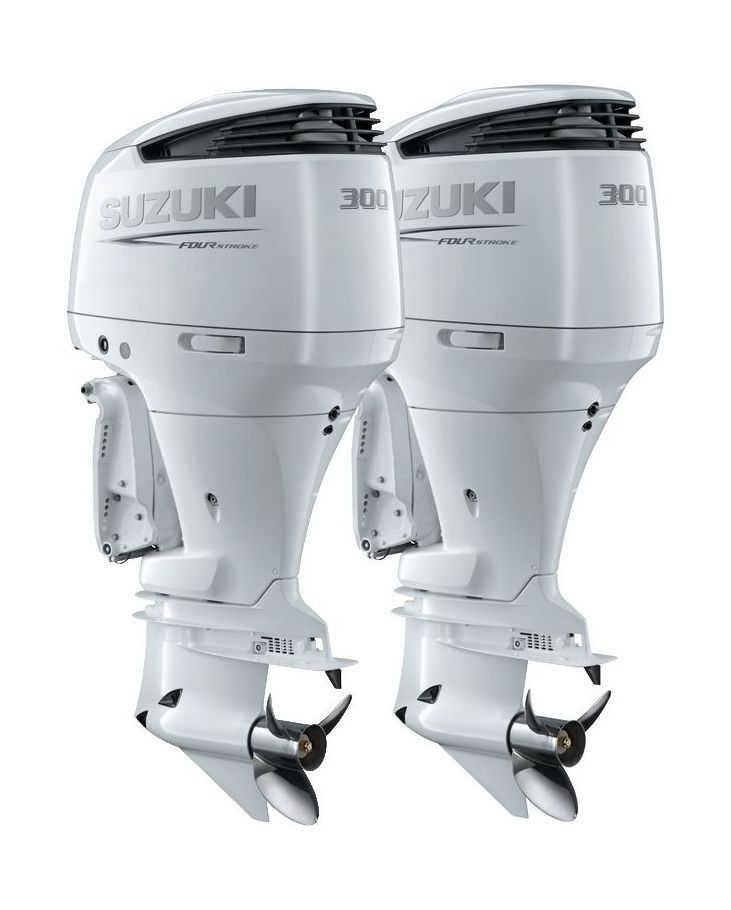Купить Спарка из 2 моторов Suzuki DF300APXX, белые 2xDF300APXX_white 7ft.ru в интернет магазине Семь Футов
