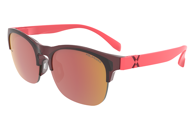 Купить Спортивные очки HILX Interloop Shiny Crystal Dark Red Matt Solid Red / Red Mirror Polarized Lens, hil05004-ilprd3 7ft.ru в интернет магазине Семь Футов