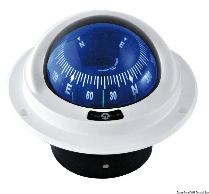 Купить IDRA built-in compact compass w/blue front rose, 25.014.91 7ft.ru в интернет магазине Семь Футов