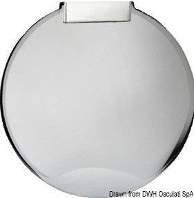 Купить Простая крышка для душа Classic Evo хромированного цвета круглая, Osculati 15.900.16 7ft.ru в интернет магазине Семь Футов