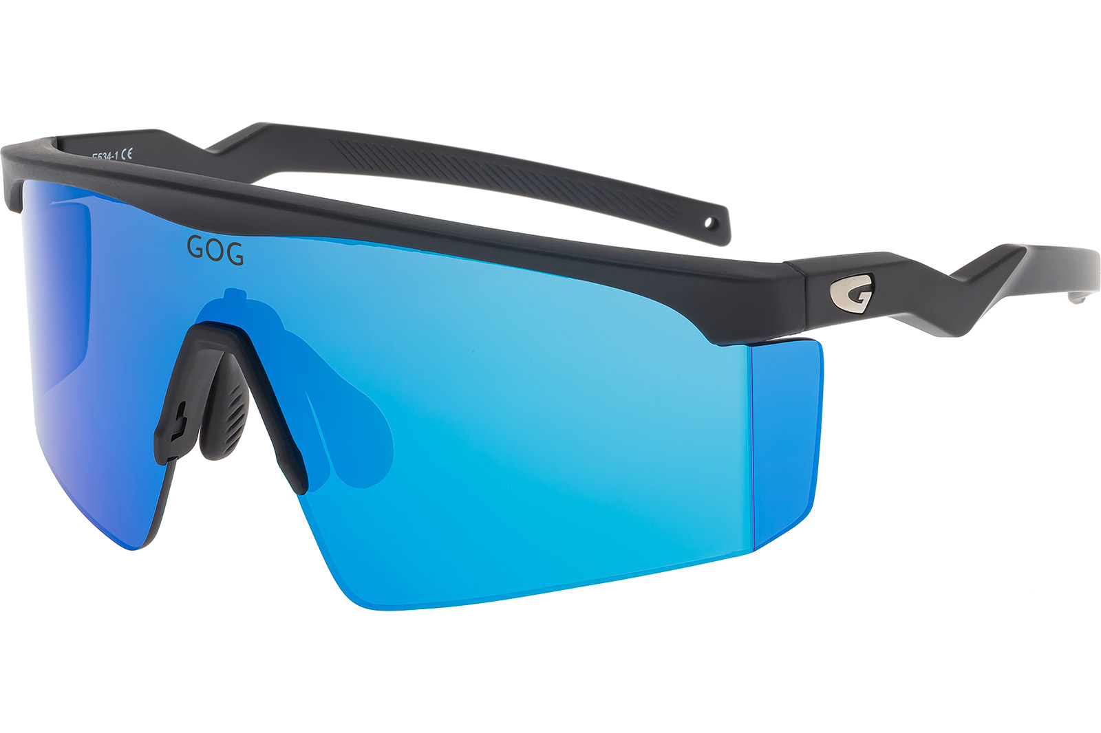 Купить Спортивные очки GOG Sigurd / Matt Black / Reflex White-Blue, e534-1 7ft.ru в интернет магазине Семь Футов