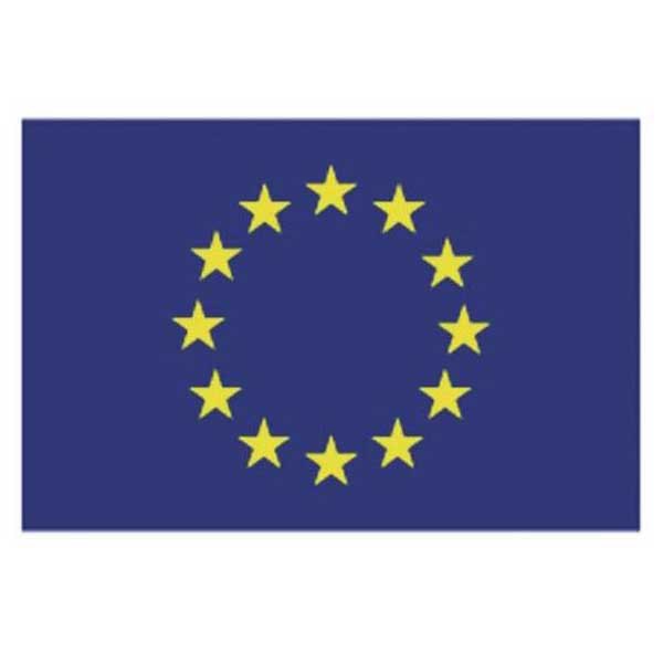 Oem marine FL250030 30x40 cm Европейский флаг Голубой Multicolour