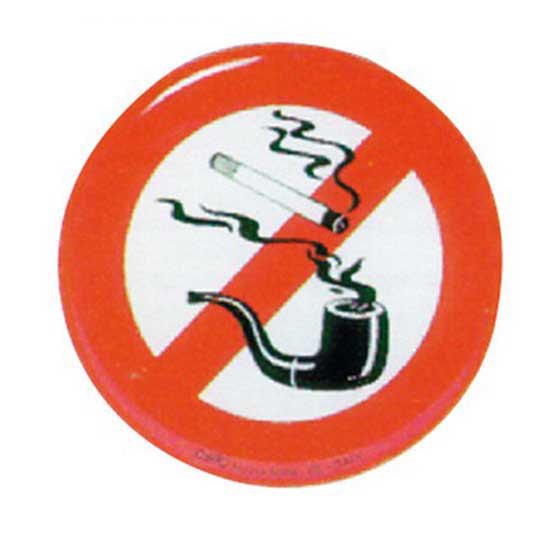 Erregrafica 5252176 Облегчение No Знак "Курение на борту" Red / White 80 mm 