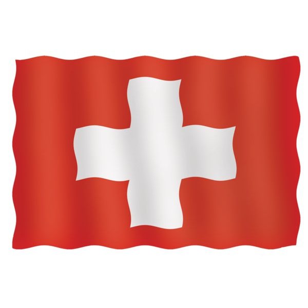 Флаг Швейцарии гостевой из перлона/шерсти 20 x 30 см 20030-33134