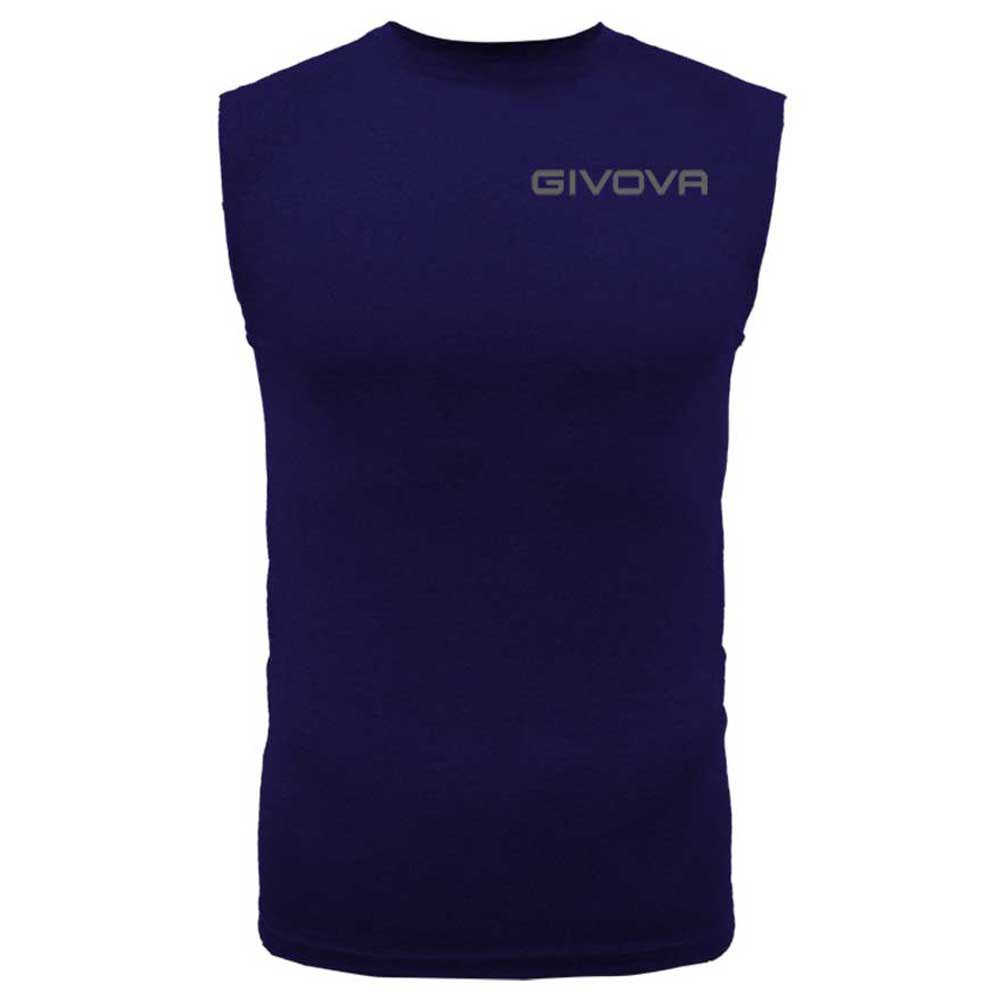 Givova MAE010-0004-2XL Безрукавная базовая футболка Corpus 1 Голубой Blue 2XL