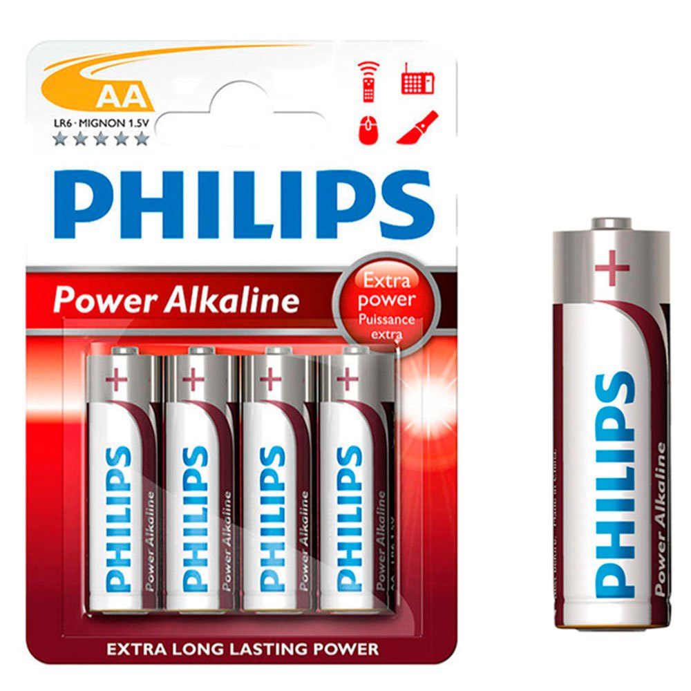 Philips 38401 IR06 AA Щелочная батарея 4 Единицы Серебристый Silver