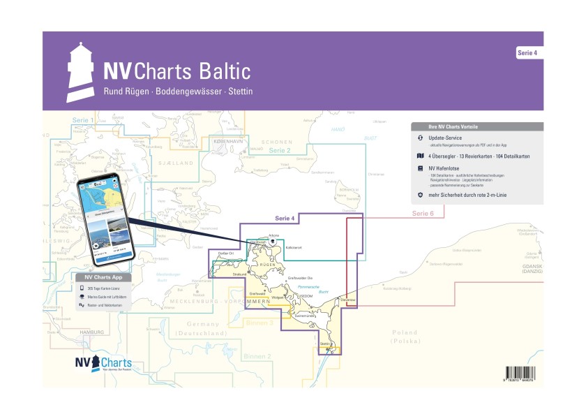 Купить NV VERLAG 1401 NV Plano 4 - вокруг Рюгена, Бодден-Уотерс, Щецина 7ft.ru в интернет магазине Семь Футов