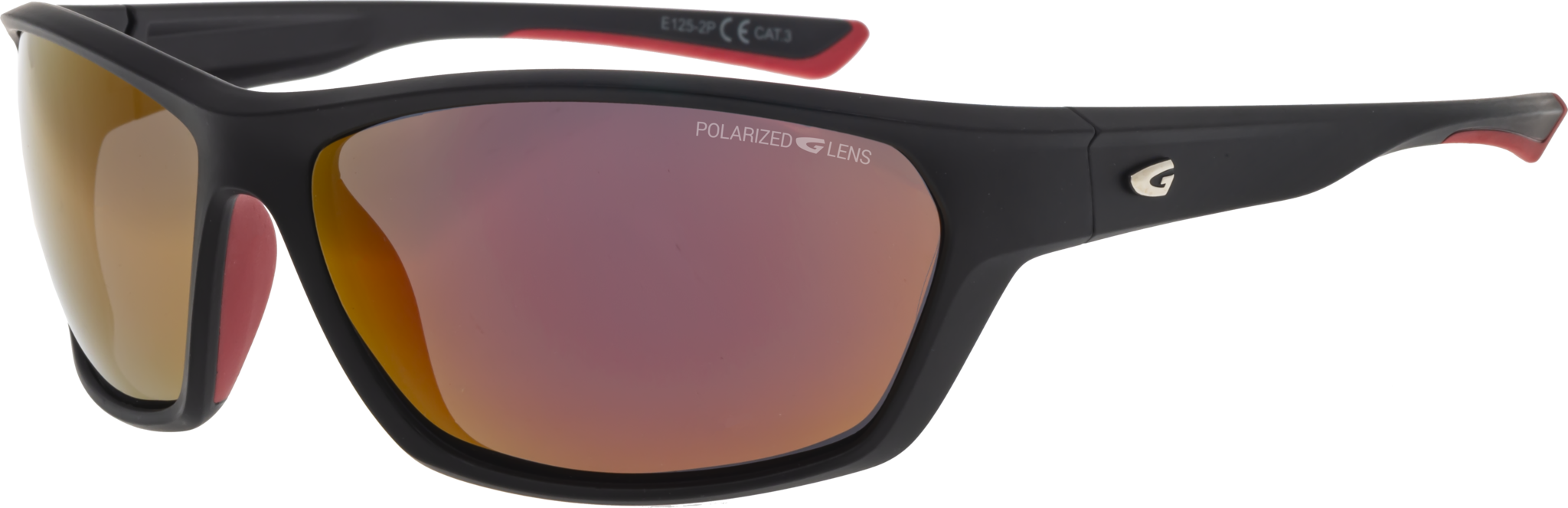 Купить Спортивные очки GOG Chindook / Matt Black-Red / Polarized Red Lens, e125-2p 7ft.ru в интернет магазине Семь Футов