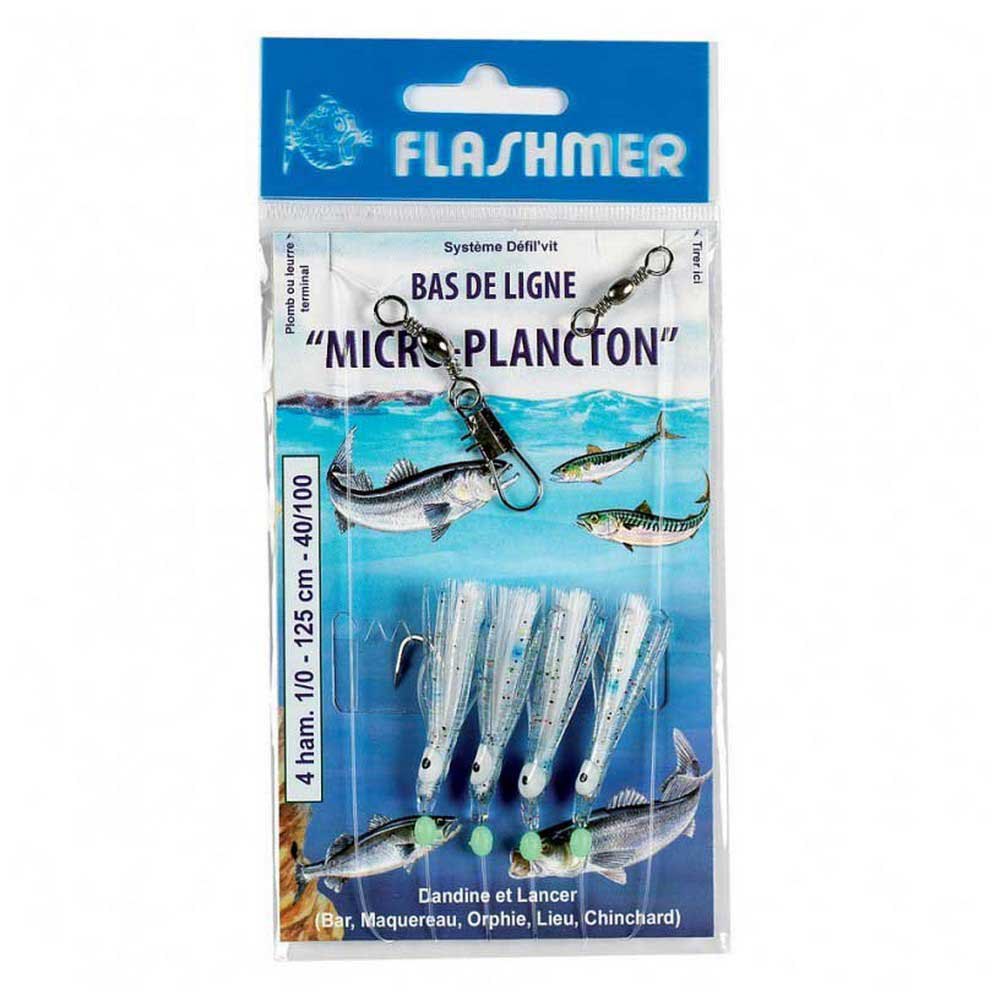 Flashmer BK4W Micro Plancton Рыболовное Перо Голубой Blue 1/0 