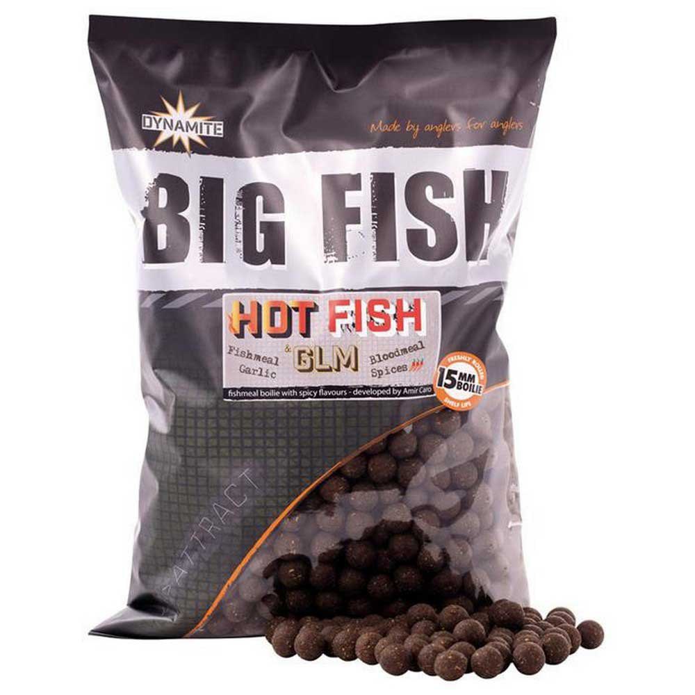 Dynamite baits 34DBDY1518 Hot Fish&GLM Бойлы для крупной рыбы 1.8kg Черный Hot Fish & GLM 15 mm 