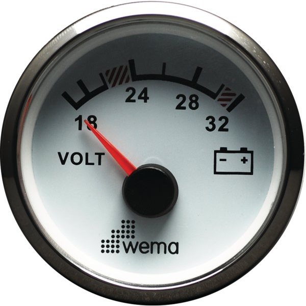 Вольтметр 24 В Wema IPVR-BS-18-32 18 - 32 В 52 мм