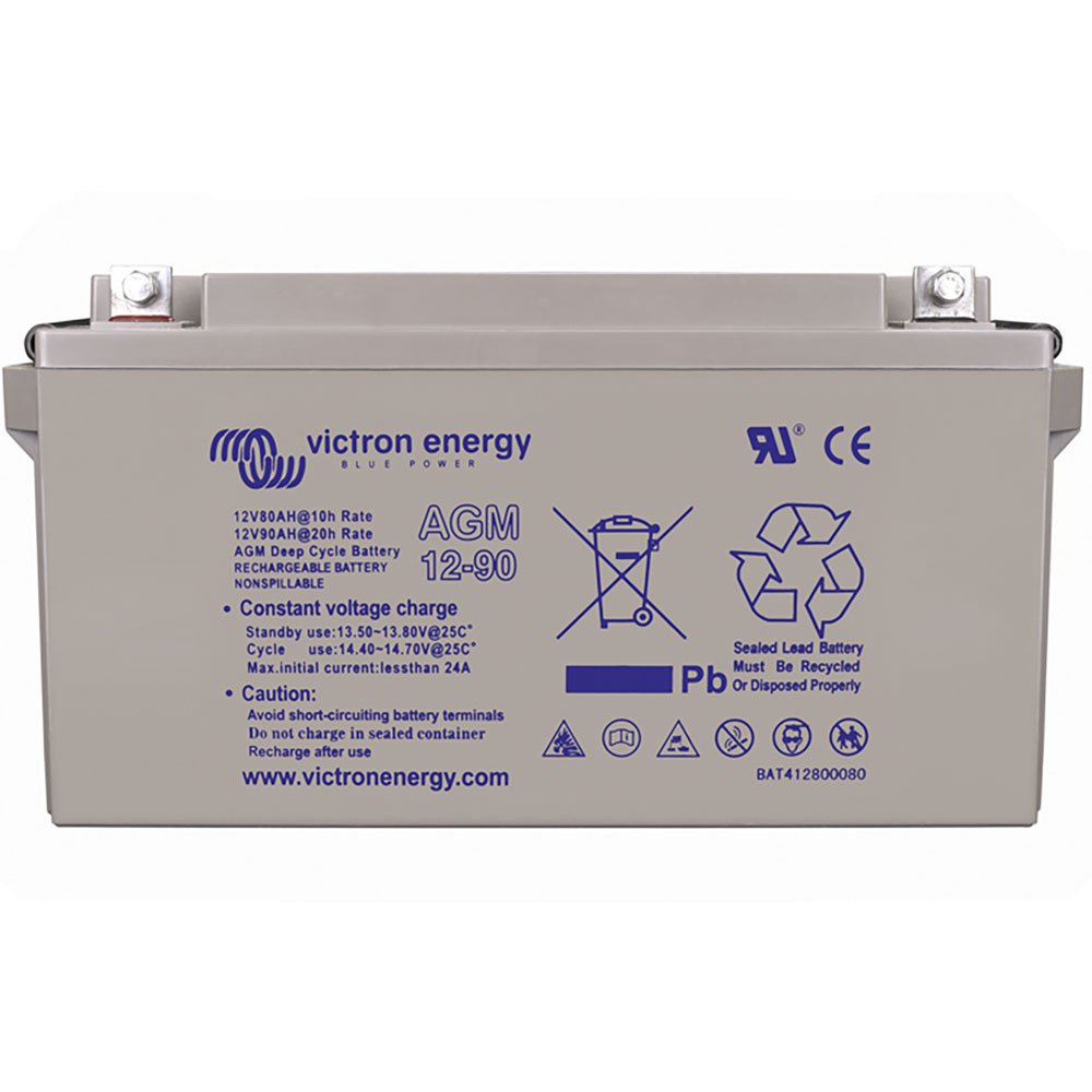 Victron energy BAT412800085 AGM Deep Cycle 90Ah/12V батарея Белая