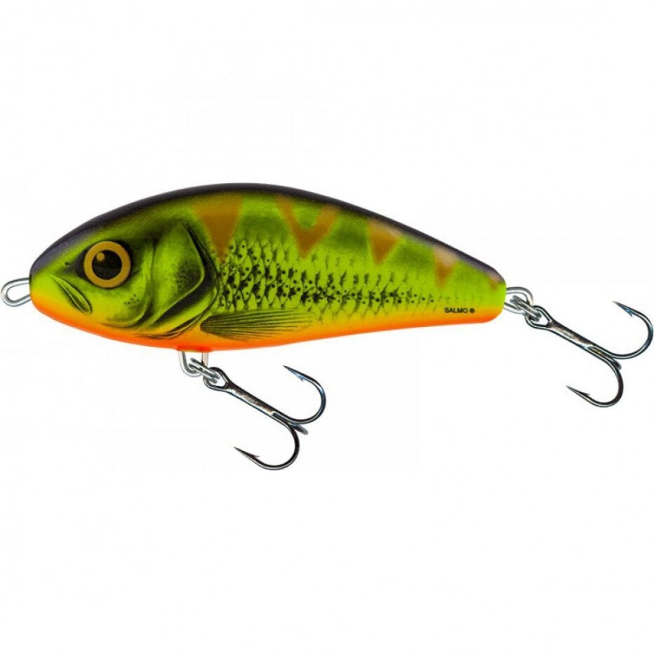 Salmo QFA079 Limited Edition Fatso Sinking приманка 140 mm 85g Wounded Emerald Perch