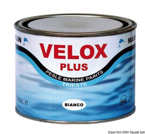 Купить Необрастающая белая краска Marlin Velox Plus 0,5 л, Osculati 65.886.00BI 7ft.ru в интернет магазине Семь Футов